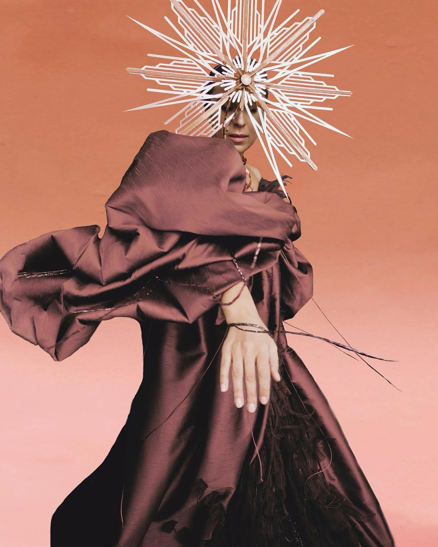 Jamala, headdress Zirka, one in a series of covers for the album Qirim